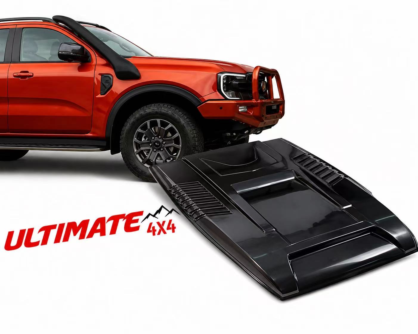 Ford Ranger Next Gen 2022 + Ultimate 4x4 Australia Bonnet Scoop & Airtec Snorkel